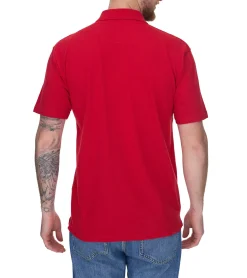 Hemden & Poloshirts*SANTINO Cws Herren schlichtes Polo-Shirt mit Baumwollanteil Kurzarm-Shirt Rot
