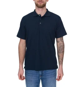 Hemden & Poloshirts*SANTINO Cws Herren schlichtes Polo-Shirt mit Baumwollanteil Kurzarm-Shirt Dunkelblau