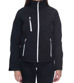 Mäntel & Jacken*SANTINO Damen wasserabweisende Softshell-Jacke Outdoor-Jacke Alltags-Jacke 1018505 Schwarz