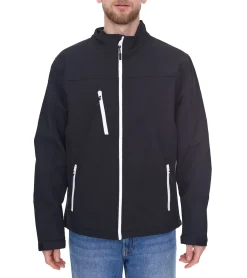 Jacken & Mäntel*SANTINO Herren Softshell-Jacke wasserabweisende Outdoor-Jacke Alltags-Jacke in Blau oder Schwarz