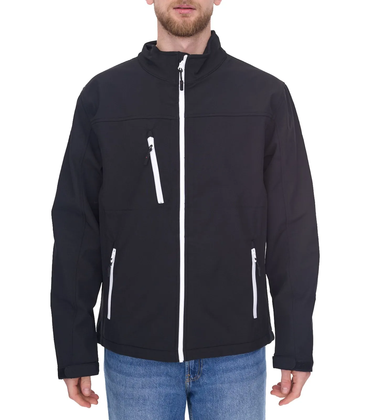 Jacken & Mäntel*SANTINO Herren Softshell-Jacke wasserabweisende Outdoor-Jacke Alltags-Jacke in Blau oder Schwarz