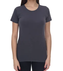 Tops & T-Shirts*SANTINO Jive Damen schlichtes Basic-Shirt mit Baumwollanteil Kurzarm-Shirt Grau