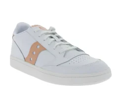 Sneaker & Turnschuhe*Saucony Jazz Court Damen Turnschuhe Echtleder mit EVA Zwischensohle S60759-8 Weiß/Rosa