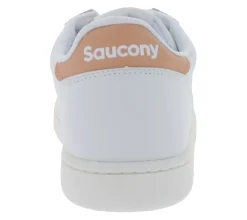 Sneaker & Turnschuhe*Saucony Jazz Court Damen Turnschuhe Echtleder mit EVA Zwischensohle S60759-8 Weiß/Rosa