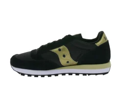 Sneaker & Turnschuhe*Saucony Jazz Original Damen Turnschuhe sportliche Low-Top Sneaker mit Echtleder-Anteil S1044-521 Schwarz/Gold