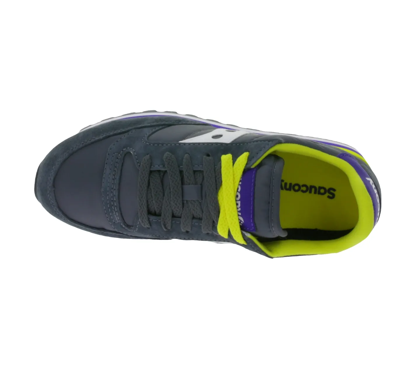 Sneaker & Turnschuhe*Saucony Jazz Triple Damen Sneaker sportliche Low-Top Turnschuhe mit Echtleder-Anteil S60530-25 Dunkelgrau