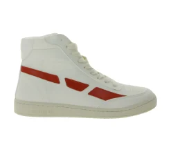 Sneaker & Turnschuhe*SAYE Modelo 89 Damen High-Top Schuhe vegane Freizeit-Sneaker Alltags-Schuhe M89H-01 Weiß/Rot