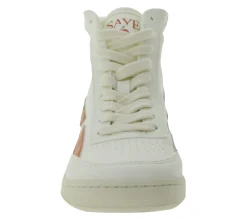 Sneaker & Turnschuhe*SAYE Modelo 89 Damen High-Top Schuhe vegane Freizeit-Sneaker Alltags-Schuhe M89H-01 Weiß/Rot