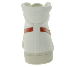 Sneaker & Turnschuhe*SAYE Modelo 89 Damen High-Top Schuhe vegane Freizeit-Sneaker Alltags-Schuhe M89H-01 Weiß/Rot