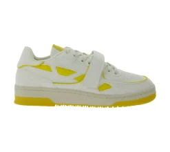 Sneaker & Turnschuhe*SAYE Modelo 92 Damen Sneaker vegane Low-Top Schuhe mit Logo-Details M92-01 Weiß/Gelb