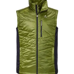 Jacken & Mäntel*Schöffel Herren Kunstfaserwesten Stams Hybrid Weste Grün