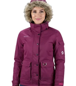 Sportoberbekleidung|Wintersport*SCOTT Damen Ski-Jacke Schneemobil-Jacke wind- und wasserdichte Ski-Jacke mit Dryosphere 236931 4782 Beeren-Lila