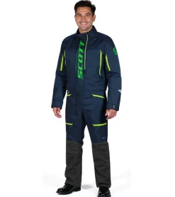 Sportoberbekleidung|Radsport*SCOTT DS Shell Dryo Monosuit Herren Moto-Cross Anzug Bike-Anzug mit DRYOsphere Membran 273259 6762 Blau/Grün