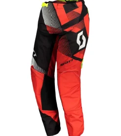 Sportunterbekleidung|Radsport*SCOTT Pant 350 Herren Moto-Cross Hose Motorsport-Kleidung mit Unterschenkel-Manschette 263432 1018 Rot/Schwarz/Gelb/Weiß