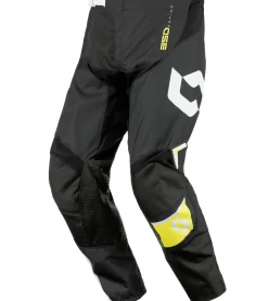 Sportunterbekleidung|Radsport*SCOTT Pant 350 Herren Moto-Cross Hose Motorsport-Kleidung mit Unterschenkel-Manschette 240917 1040 Schwarz/Weiß/Gelb