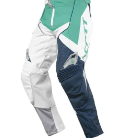 Sportunterbekleidung|Radsport*SCOTT Pant 450 Herren Moto-Cross Hose Motorsport-Kleidung mit vergrößertem Kniebereich 240920 2278 Grün/Weiß/Blau