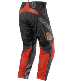 Sportunterbekleidung|Radsport*SCOTT Pant 350 Herren Moto-Cross Hose Motorsport-Kleidung mit Unterschenkel-Manschette 246912 1009 Schwarz/Orange