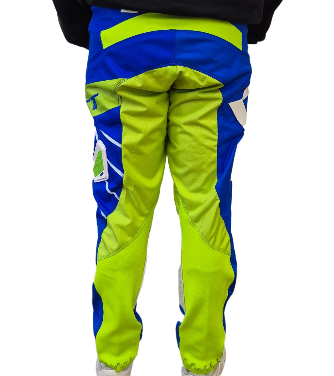 Sportunterbekleidung|Radsport*SCOTT Pant 350 Herren Moto-Cross Hose Motorsport-Kleidung mit Unterschenkel-Manschette 246911 1029 Blau/Grün/Weiß