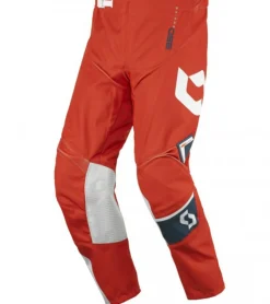 Sportunterbekleidung|Radsport*SCOTT Pant 350 Kinder Moto-Cross Hose Motorsport-Kleidung mit Leder-Knie und Ratschenverschluss 240923 1454 Orange/Blau/Weiß