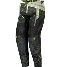 Sportunterbekleidung|Radsport*SCOTT Pant Enduro Herren Moto-Cross Hose Motorsport-Kleidung mit verstärktem Knie 263437 1040 Grau/Gelb/Schwarz