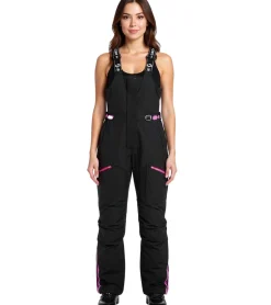 Sportunterbekleidung|Radsport*SCOTT Sapphire TP Damen Moto-Cross Latz-Hose Motorsport-Kleidung mit DRYOsphere-Membran 224564 1254 Schwarz/Pink
