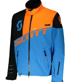 Sportoberbekleidung|Radsport*SCOTT Shell Pro Herren Moto-Cross Jacke Bike-Jacke mit Dryosphere Membran Softshell-Jacke 245000 5726 Blau/Orange