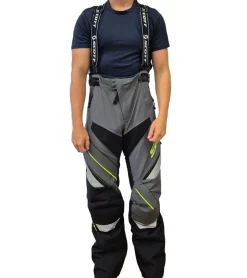 Sportunterbekleidung|Radsport*SCOTT Shell Pro Herren Moto-Cross Latz-Hose Motorsport-Kleidung wasserdichte Softshell-Hose 245001 5731 Schwarz/Grün/Grau