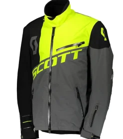 Sportoberbekleidung|Radsport*SCOTT Shell Pro Herren Moto-Cross Jacke Bike-Jacke mit Dryosphere Membran Softshell-Jacke 245000 5731 Grau/Schwarz/Neongelb
