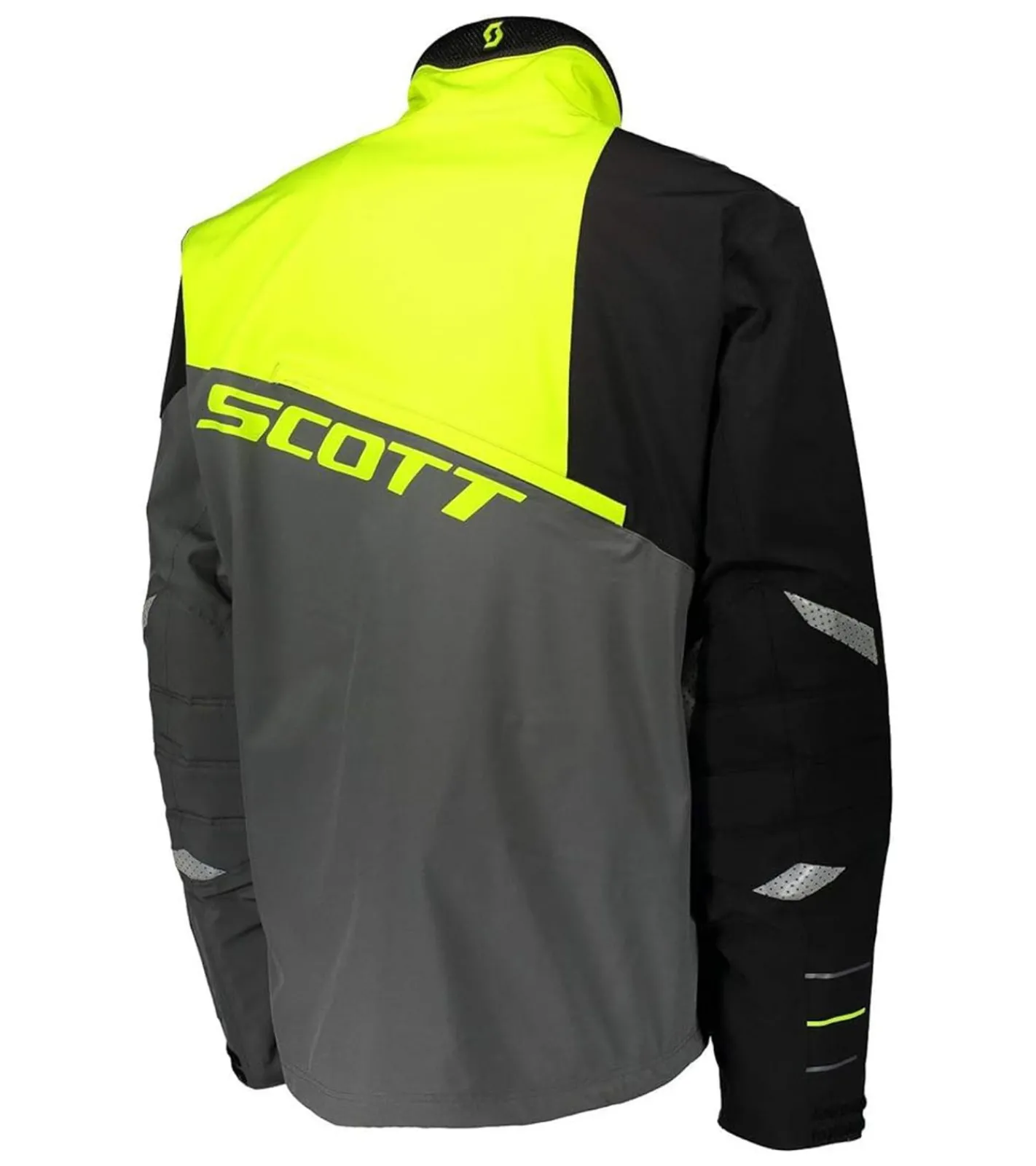Sportoberbekleidung|Radsport*SCOTT Shell Pro Herren Moto-Cross Jacke Bike-Jacke mit Dryosphere Membran Softshell-Jacke 245000 5731 Grau/Schwarz/Neongelb