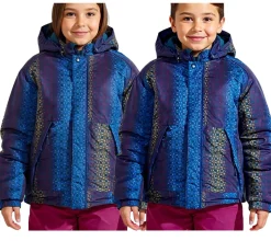 Jacken & Mäntel*Scout Schnee-Jacke SNOWY Kinder Winter-Jacke Jungen und Mädchen Funktions-Jacke mit Kapuze 6190 3006 Blau/Bunt