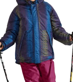 Jacken & Mäntel*Scout Schnee-Jacke SNOWY Kinder Winter-Jacke Jungen und Mädchen Funktions-Jacke mit Kapuze 6190 3006 Blau/Bunt