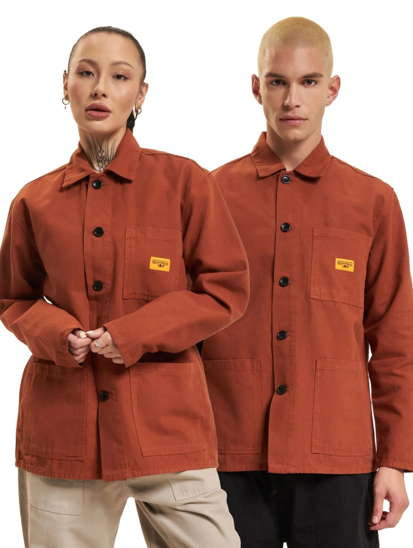 Mäntel & Jacken|Jacken & Mäntel*Service Works Canvas Overall Übergangsjacken Terrakotta