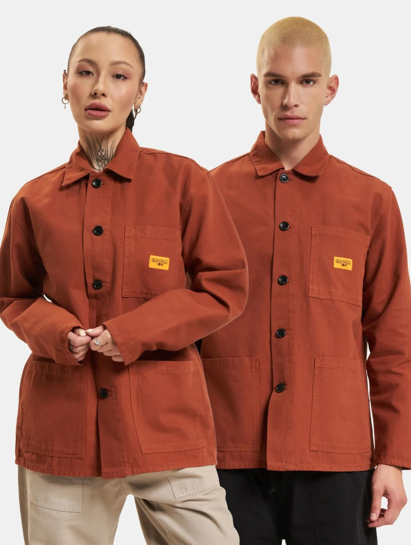 Mäntel & Jacken|Jacken & Mäntel*Service Works Canvas Overall Übergangsjacken Terrakotta