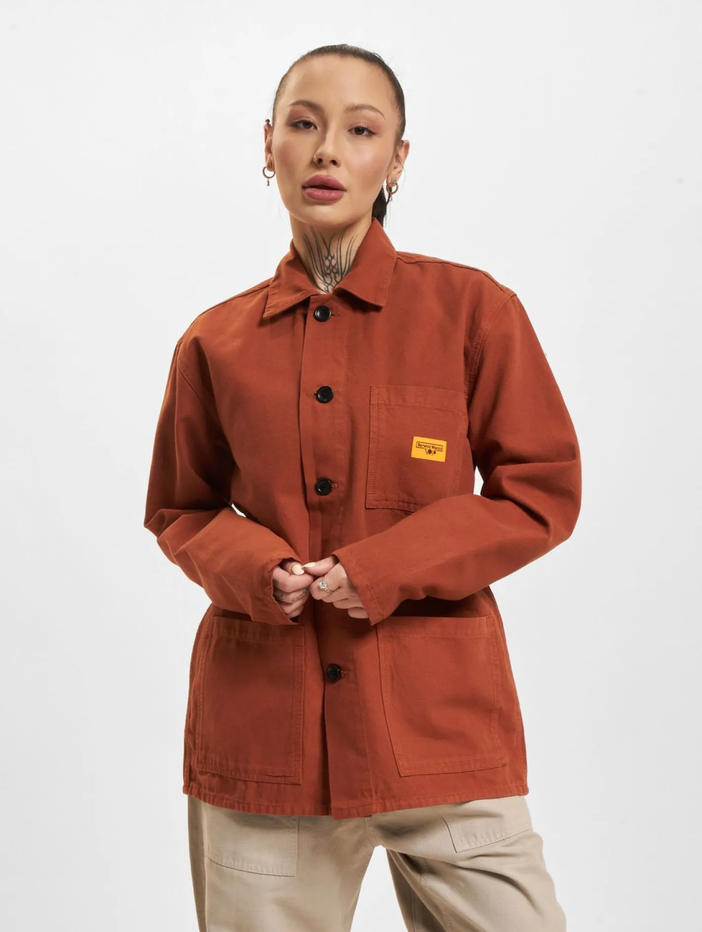 Mäntel & Jacken|Jacken & Mäntel*Service Works Canvas Overall Übergangsjacken Terrakotta