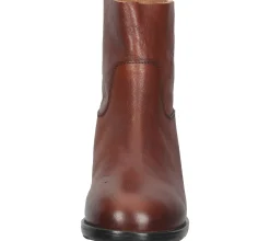 Boots & Stiefel*SHABBIES Amsterdam Damen Echtleder Schlupf-Stiefelette rustikale Herbst-Schuhe 181020174 Cognac-Braun