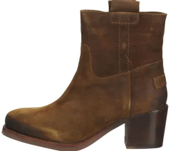 Boots & Stiefel*SHABBIES Amsterdam Damen Stiefel Echtleder-Schuhe Stiefeletten Schlupf-Schuhe 182020314 Braun