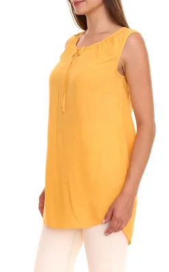 Tops & T-Shirts*sheego Damen Blusen-Top mit Bindeband Sommer-Shirt Große Größen 34143745 Aprikot