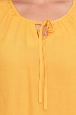 Tops & T-Shirts*sheego Damen Blusen-Top mit Bindeband Sommer-Shirt Große Größen 34143745 Aprikot