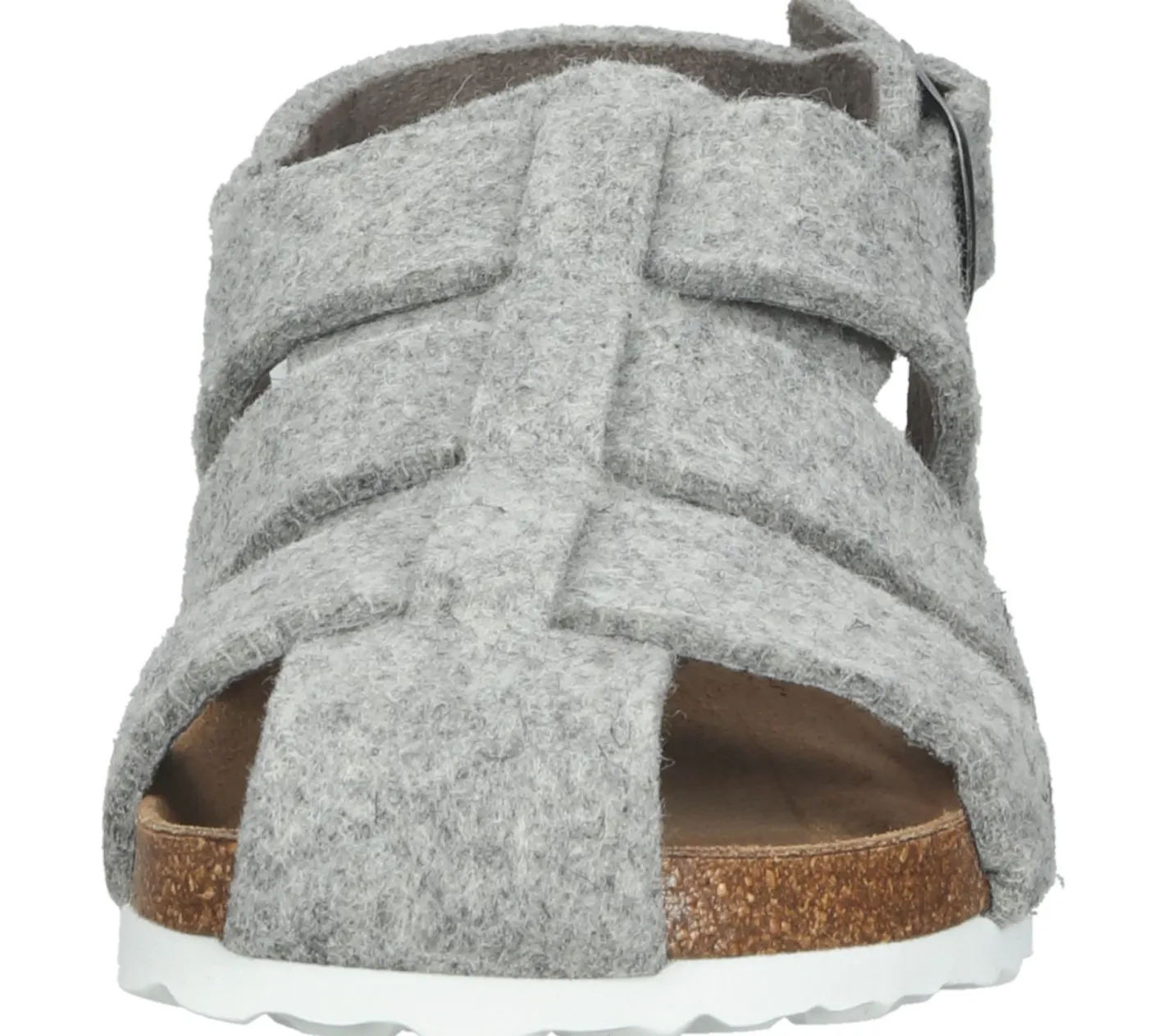 Zehentrenner & Sandalen|Pantoffeln & Hausschuhe*SHEPHERD Tyra Damen Filz-Sandalette im Gladiator-Stil Römer-Sandale Made in Spanien 51-22072 020 Grau