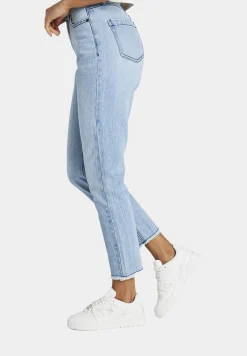 Hosen & Jeans*Sik Silk Distressed Mom Jeans blau