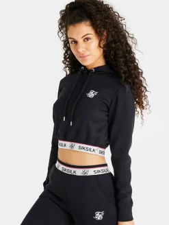 Sweater & Pullover*Sik Silk Elettra Hoodie schwarz