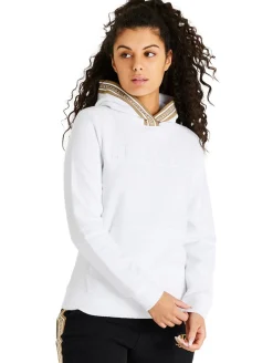 Sweater & Pullover*Sik Silk Eminent Loopback Overhead Hoodie weiß