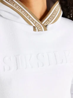 Sweater & Pullover*Sik Silk Eminent Loopback Overhead Hoodie weiß