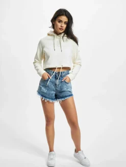 Sweater & Pullover*Sik Silk Essential Cropped Hoodie beige