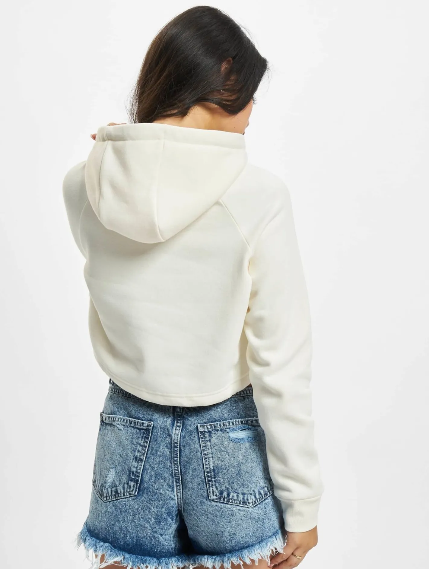 Sweater & Pullover*Sik Silk Essential Cropped Hoodie beige