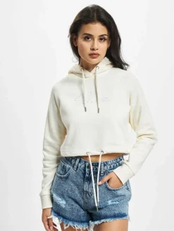 Sweater & Pullover*Sik Silk Essential Cropped Hoodie beige