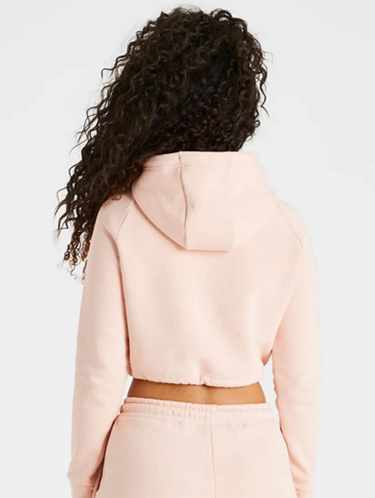 Sweater & Pullover*Sik Silk Essential Kurzer Hoodie rosa