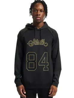 Pullover & Sweater*Sik Silk Overhead Retro Sport Hoodie schwarz