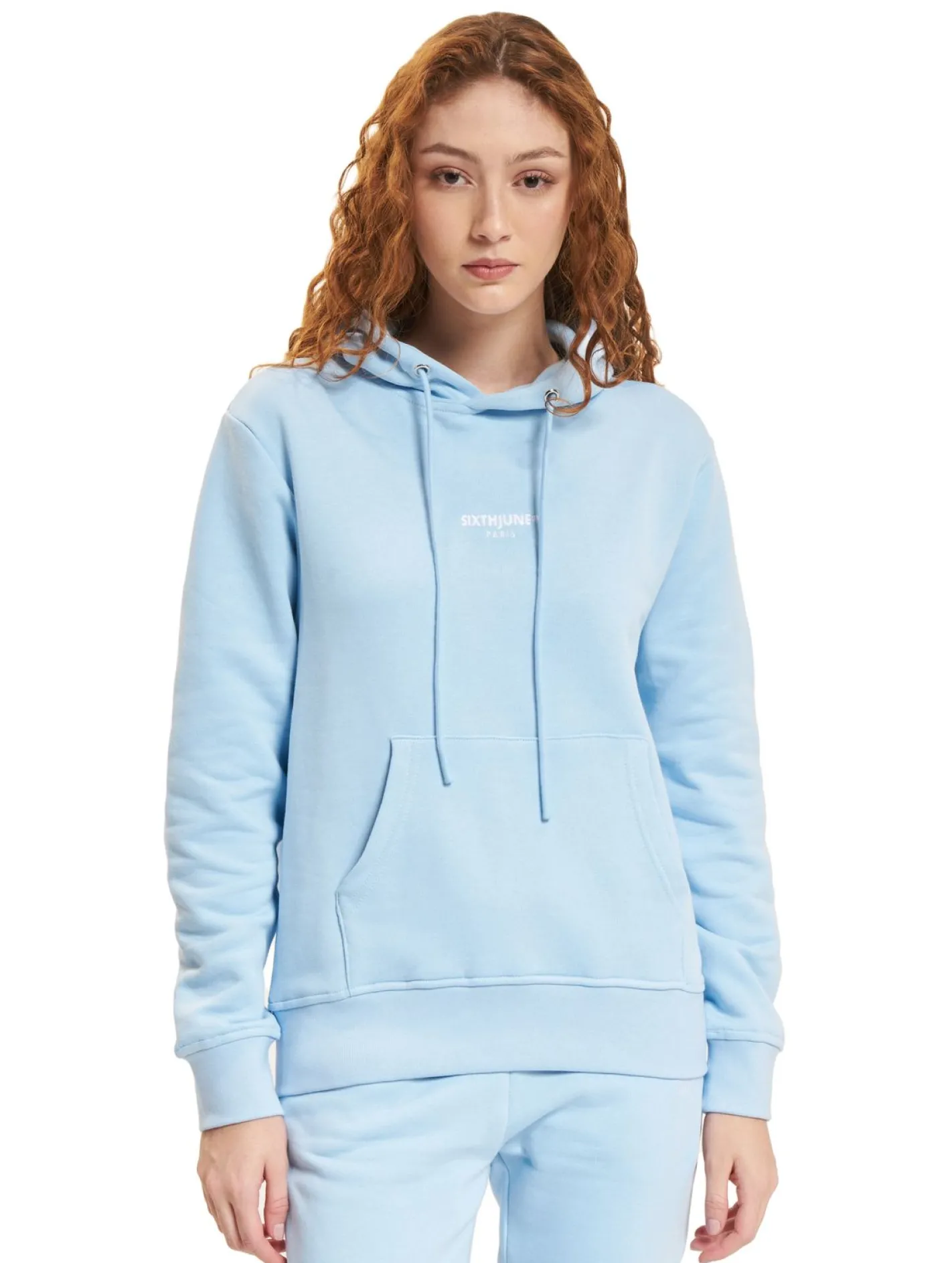 Sweater & Pullover*Sixth June Classic Embroidery Hoodies hellblau