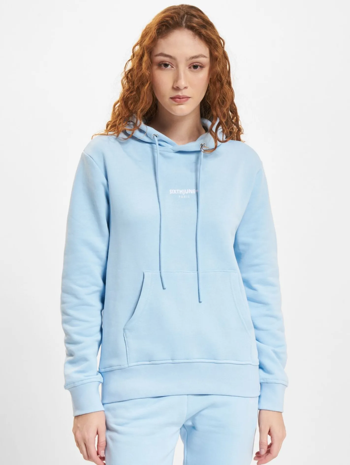 Sweater & Pullover*Sixth June Classic Embroidery Hoodies hellblau